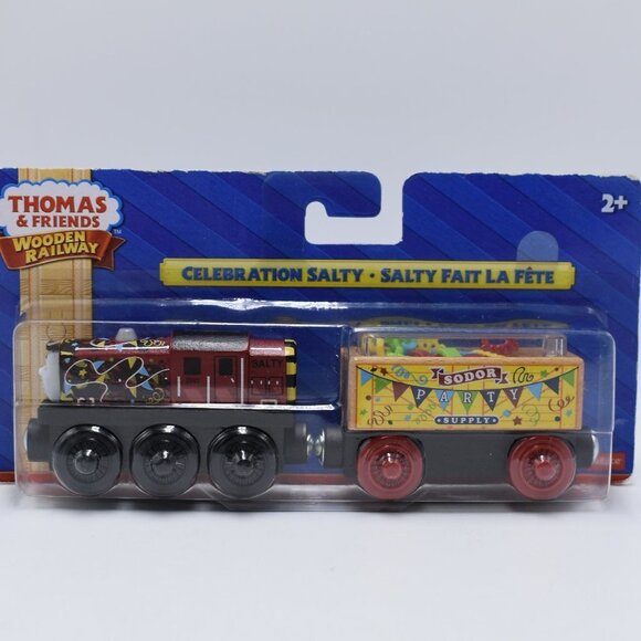 Celebration Salty & Confetti Car Sodor Party Thomas & Friends Wooden Railway New - Picture 1 of 14
